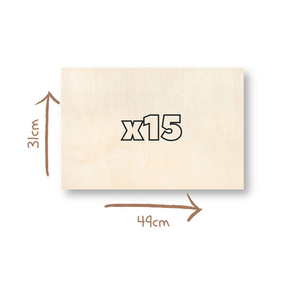 Wood PACK for laser 49x31cm