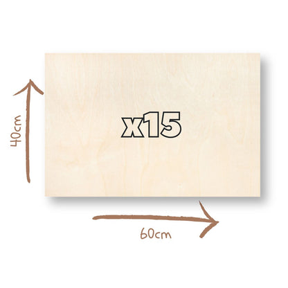 Wood PACK for laser 60x40cm